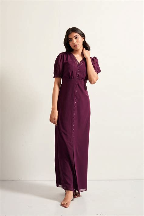 Marion Wine Maxi Dress