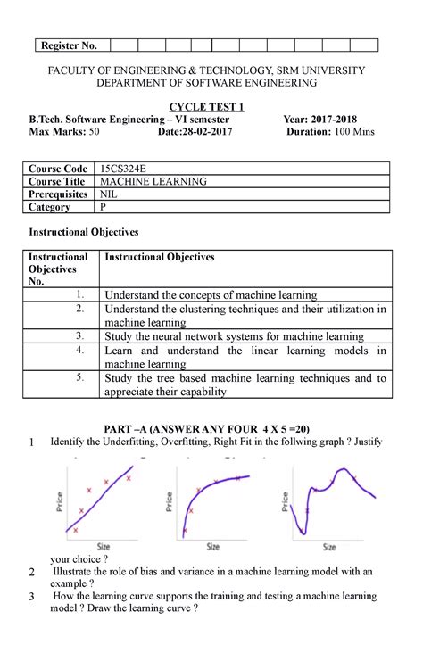 CT1-FN - answer key - Register No. FACULTY OF ENGINEERING & TECHNOLOGY ...