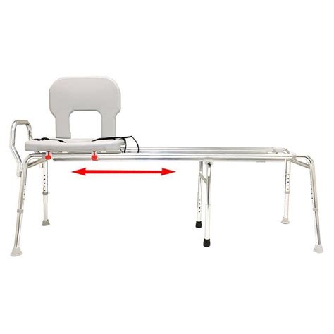Pisces Healthcare Solutions. Toilet-to-Tub Long Sliding Transfer Bench