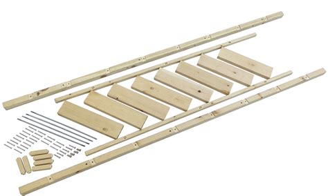 Buy DIYHD 87" Glab Handle Knotty Pine Wood Ladder Sliding Library ...