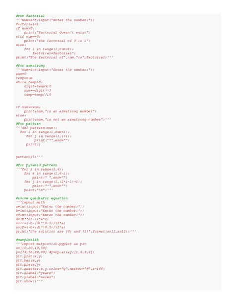 Code2pdf 66b25dbd3d88f - #For factorial '''num=int(input("Enter the ...