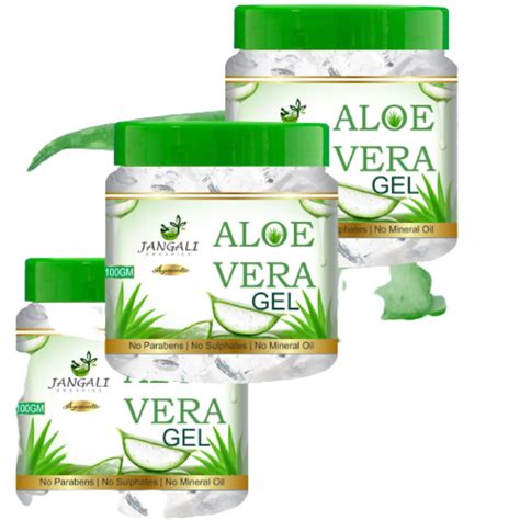 Pure Jangali Organics Aloe Vera Gel For Face, with Pure Aloe Vera ...