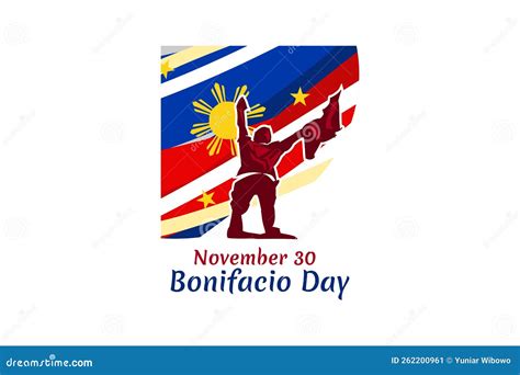 November 30, Happy Bonifacio Day Vector Illustration. Stock Vector ...