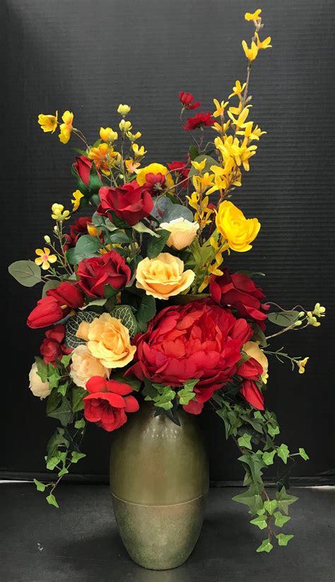 Red And Yellow Floral Arrangements