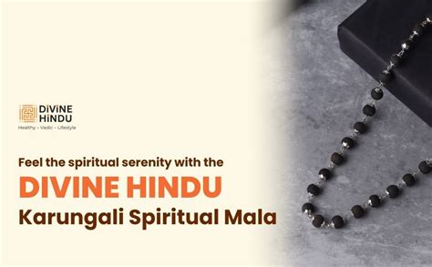 Divine Hindu Original Karungali Malai Mala with Silver Plated Cap | 54 ...