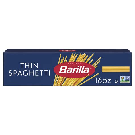 Barilla Thin Spaghetti Pasta Noodles, 16 oz - Walmart.com