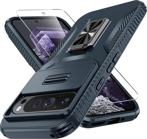 Amazon.com: CASEJEEN for Google Pixel 9/9 Pro Case with Tempered Glass ...