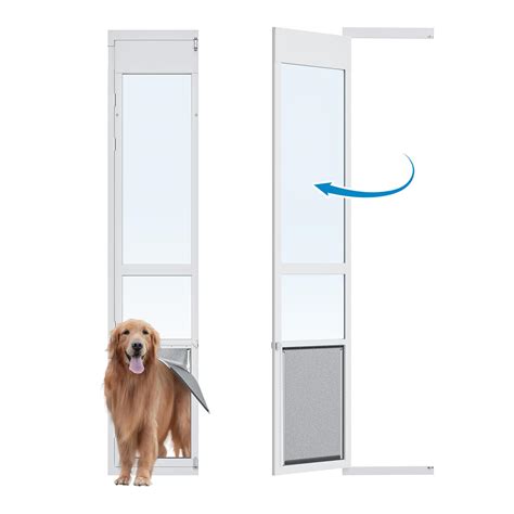 XLarge Openable Pet Door for Sliding Glass Doors, Adjustable 91 7/16 ...