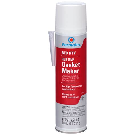 Permatex 81915 High-Temp Red RTV Silicone Gasket, 7.25 oz. Automatic ...