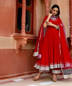kumar creation Embroidered Anarkali Kurta, Bottom & Dupatta Set - Buy ...