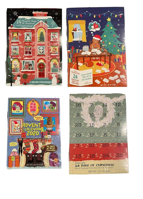 Amazon.com : Trader Joe's Christmas Milk Chocolate Advent Calendar ...