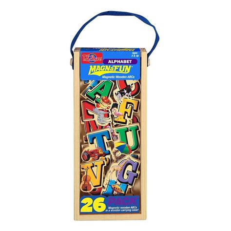 Crazy Crafts Magnetic Alphabet Letters Wooden 26 Piece Set Letters ...