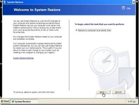Image result for System Restore Windows XP