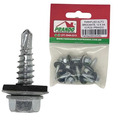 Parafuso Auto Brocante 12 X 3/4 - 10 UN Prando Prando Ferramentas ...