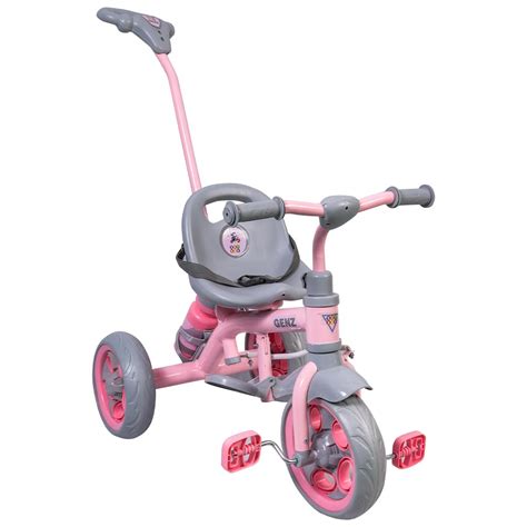 BeyBee GenZ Secure Baby Tricycle with Seat Belt, Water Bottle, Parent ...