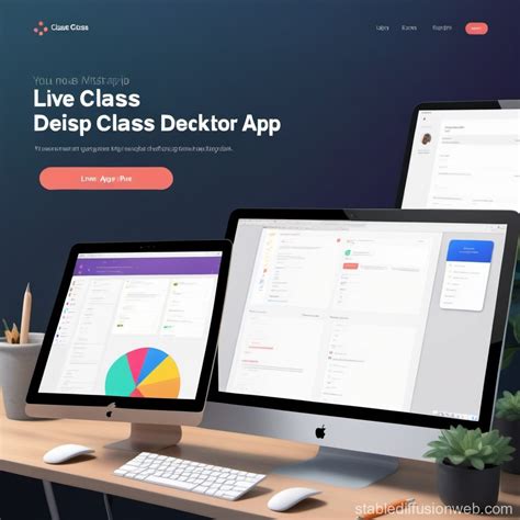 Designing a Live Class Desktop Application | Stable Diffusion Online
