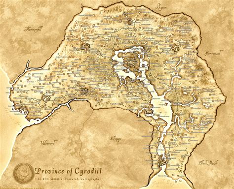 Elder Scrolls: Oblivion Map | Elder scrolls, Elder scrolls map, The ...