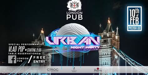 Urban Night, London Pub, Cluj-napoca, 10 February 2024 | AllEvents