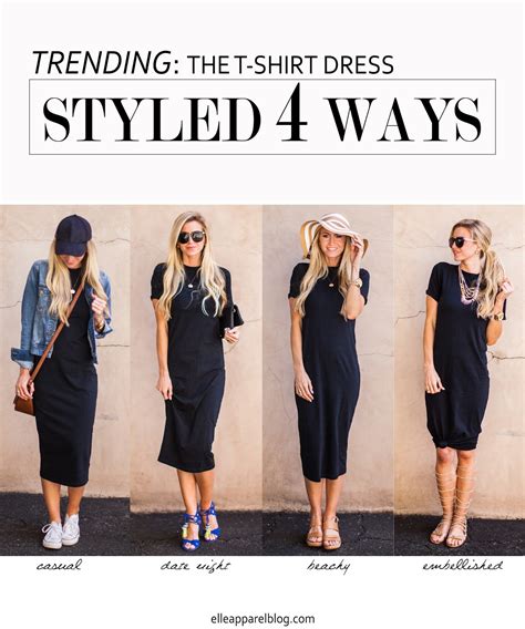 THE TOP TREND SERIES: FOUR WAYS TO STYLE A T-SHIRT DRESS - Lifestyle ...