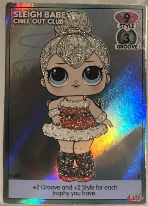 Sleigh Babe LOL Surprise! Dance Off! Foil Card #1-123 Chill Out Club | eBay