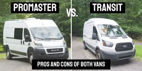 Image result for Van Conversion Promaster vs Transit