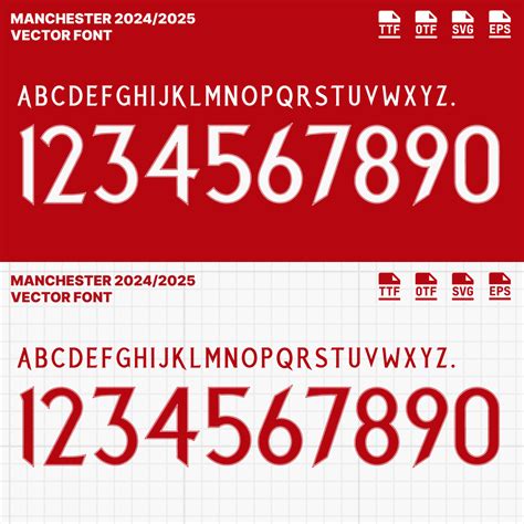 Premier League - FONT SPORT | Download Fonts for Football Jersey Top League Teams