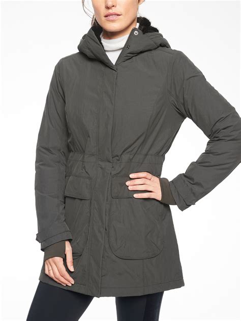 District PrimaLoft® Parka | Athleta | Raincoat, Rain jacket women ...