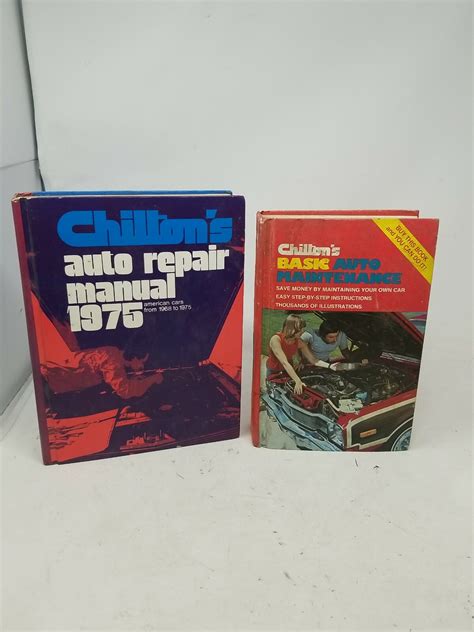 Chiltons Auto Repair Manual 1975 American Cars 1968-1975 basic auto Maintenance | eBay
