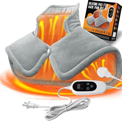 Amazon.com: Heating Pad for Neck and Shoulders and Back, Weighted ...