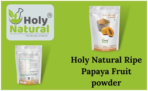 Holy Natural Ripe Papaya Fruit powder -100 GM | Also Called Carica ...