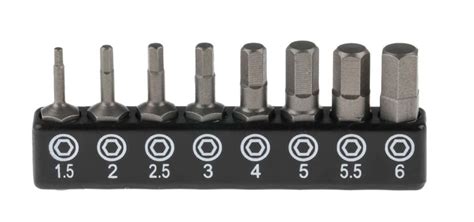 RS PRO | RS PRO Driver Bit 8 Pieces, Hexagon | 615-9221 | RS