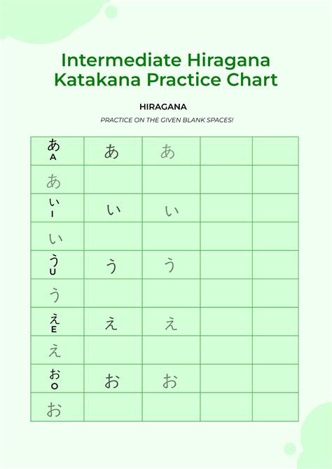 Reading And Writing Hiragana Practice Printable Worksheets
