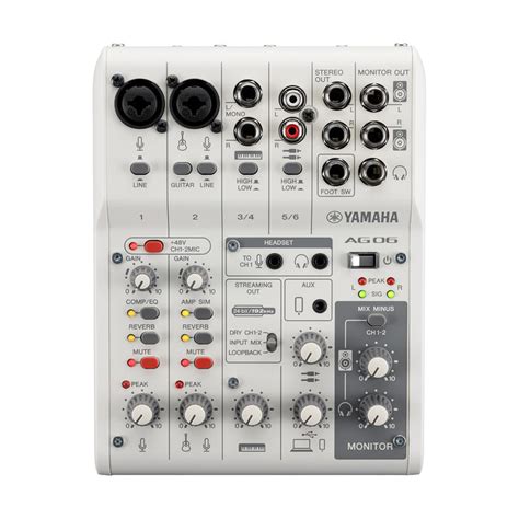 Yamaha AG06MK2 Live Streaming Mixer — Soundbytech