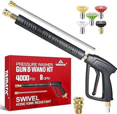 YAMATIC Pressure Washer Gun Wand with Swivel 3/8 India | Ubuy
