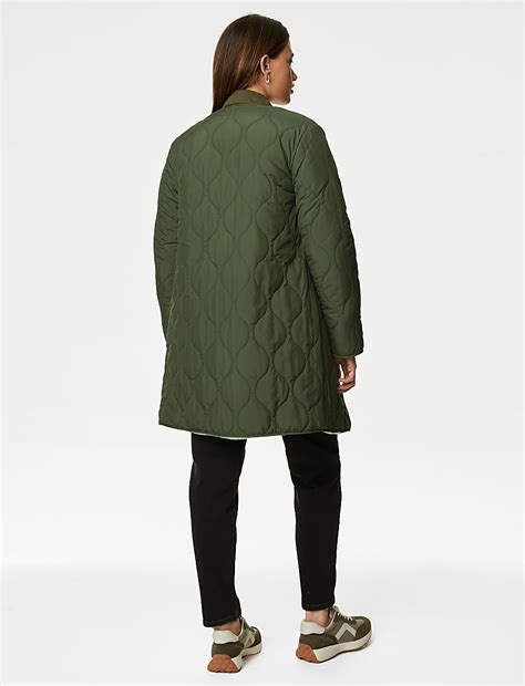 Buy Stormwear™ Quilted Reversible Borg Lined Coat at Marks & Spencer