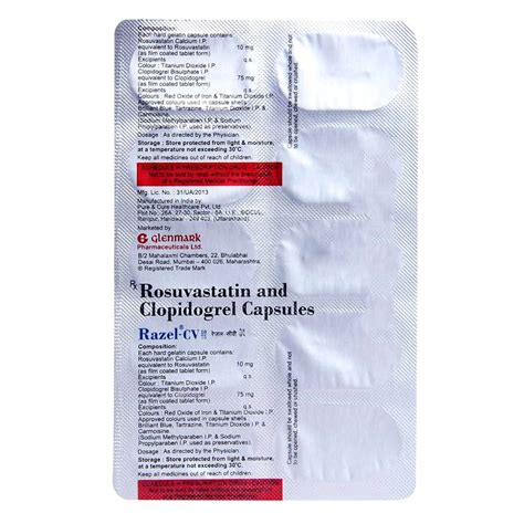 Razel-CV 10/75 Capsule | Uses, Side Effects, Price | Apollo Pharmacy