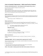 Image result for Java While Loop Practice Problems