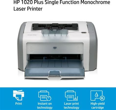 HP LaserJet 1020 Plus Single Function Monochrome Laser Printer - HP ...