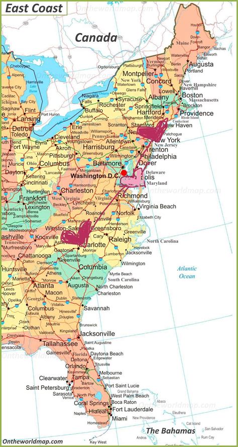 Map of USA with Cities 的图像结果