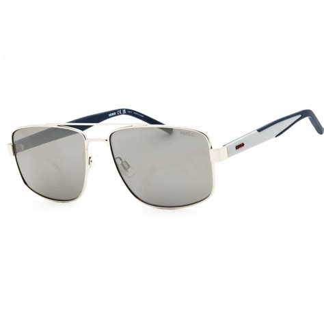 HUGO Men's Sunglasses - Palladium Rectangular Full Rim Frame | HG 1338 ...
