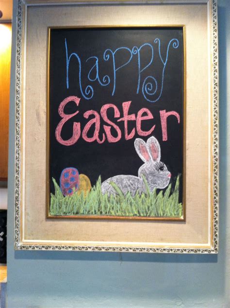 Easter chalkboard | Easter chalkboard, Easter chalkboard art ...