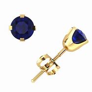 Image result for Genuine Blue Sapphire Earrings