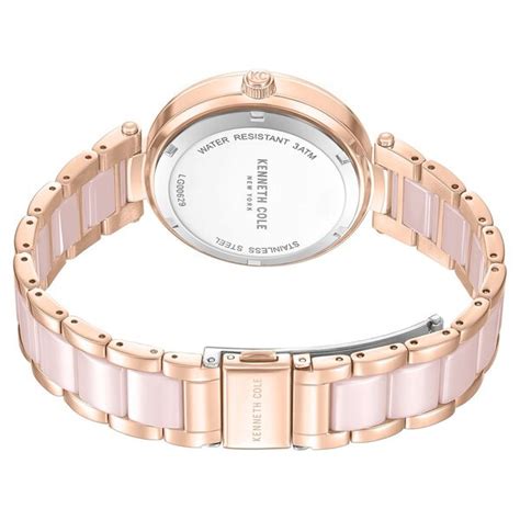Buy Online Kenneth Cole Quartz Analog Pink Dial Pink Stainless Steel ...