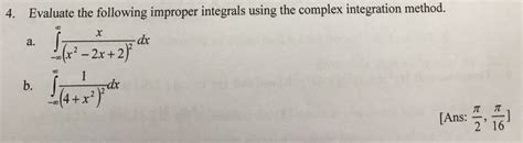 Image result for Complex Improper Integrals Questions