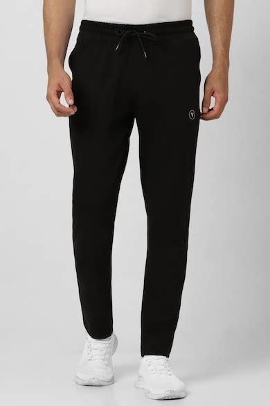 Buy Men Black Solid Slim Fit Casual Track Pants Online - 39827968 | Van ...