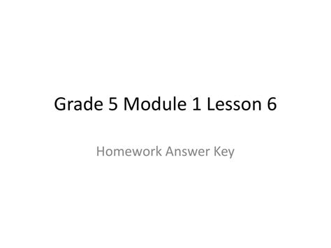 Image result for Lesson 6 Homework Grade 5