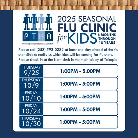 Flu Shot Clinics - Puyallup Tribal Health Authority