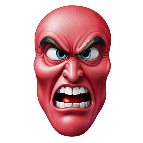 Download Angry Emoji With Red Face Png 05252024 | Wallpapers.com