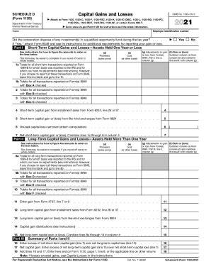 IRS 1120 - Schedule D_DSA - Fill and Sign Printable Template Online