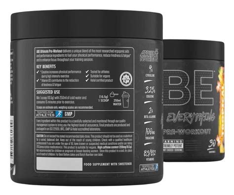 ABE Ultimate pré-entrainement Applied Nutrition sur Zumub